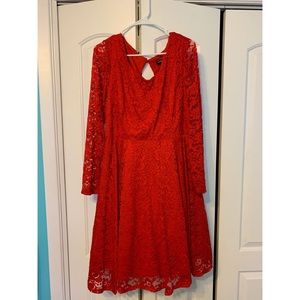 Torrid Red Lace Dress